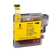 Cartouche d'encre jaune LC-11/16Y, compatibile avec LC-38/67Y, LC-61/65Y, LC-980/1100Y et LC-990Y.