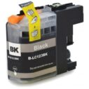 Cartouche d'encre noire B-LC123BK compatible pour imprimantes Brother, offrant une qualité d'impression optimale et une capacité élevée.