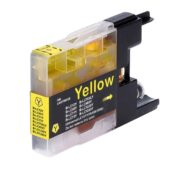 Cartouche d'encre jaune compatible B-LC12Y, B-LC40Y, B-LC17Y, B-LC73Y, B-LC75XLY, B-LC400Y, B-LC1200Y, B-LC1240Y, offrant une qualité d'impression optimale pour divers modèles d'imprimantes.