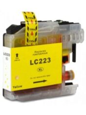 Cartouche d'encre compatible LC223 XL jaune, remplaçant pour imprimantes Brother.