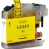 Cartouche compatible LC223 XL Jaune pour imprimantes Brother, offrant une qualité d'impression optimale et un rendement élevé.