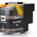 Cartouche d'encre noire compatible B-LC22UBK XL pour imprimantes, offrant une qualité d'impression optimale et une grande capacité.