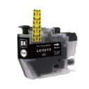 Cartouche d'encre noire compatible LC3213 XL, idéale pour une impression de haute qualité et conçue pour s'adapter parfaitement aux imprimantes compatibles.