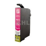 Cartouche d'encre magenta compatible XL 27 remplaçant le modèle T02713, idéale pour des impressions de haute qualité.