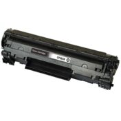 Cartouche de toner CF283X, compatible avec plusieurs modèles d'imprimantes, offrant une impression de haute qualité et une grande capacité de rendement.