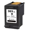 Cartouche d'encre noire 303 XL compatible, conçue pour une utilisation unique, idéale pour des impressions de haute qualité.