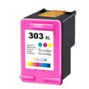 Cartouche d'encre 303 XL Tri-couleur, compatible avec plusieurs imprimantes, offrant des impressions de haute qualité en couleur.