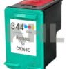 Cartouche d'encre couleur 344, compatible avec C9363E, idéale pour des impressions de haute qualité.
