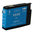 Cartouche d'encre compatible 933C XL CN054A cyan, idéale pour remplacer les cartouches d'origine.