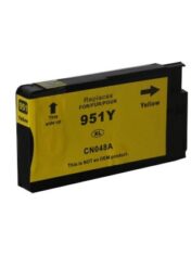 Cartouche compatible 951Y XL jaune, remplace la référence CN048A, pour une impression de qualité optimale.