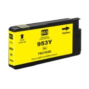 Cartouche compatible 953Y XL jaune, remplaçant F6U18AE, idéale pour une impression de haute qualité.