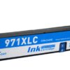 Cartouche d'encre de remplacement 971XLC cyan compatible pour imprimantes.